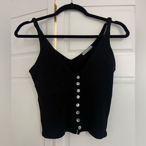 Reformation ribbed button up tanks (2 pack)